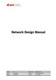 Network Design Manual - E.ON UK