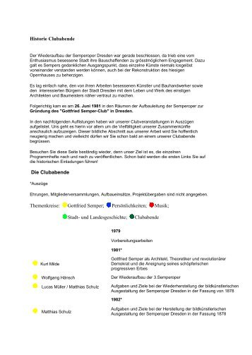 Historie der Clubabende 1981-2002 - Gottfried-Semper-Club ...