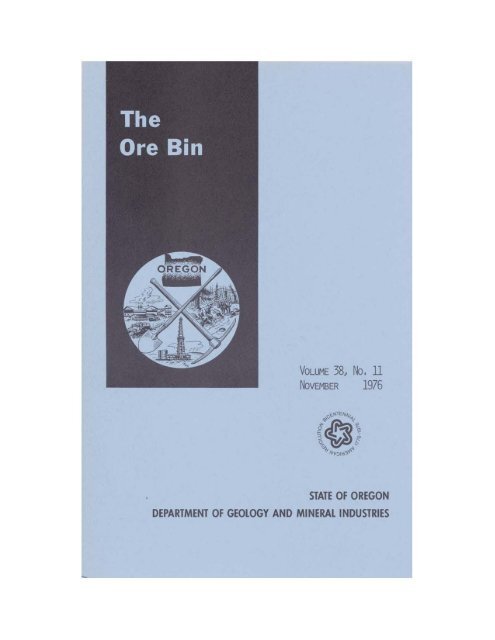 The Ore Bin - Oregon Department of Geology and Mineral Industries