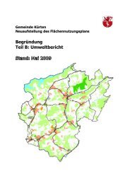 Begründung Teil B: Umweltbericht - Gemeinde Kürten
