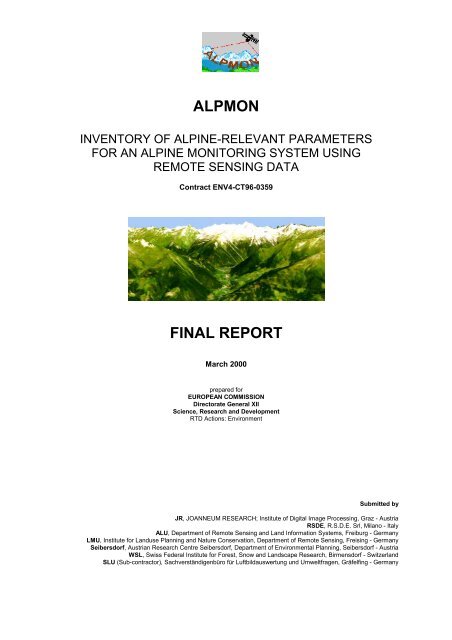 ALPMON FINAL REPORT - ARC systems research