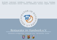 Mitgliederverzeichnis - Restaurator im Handwerk eV