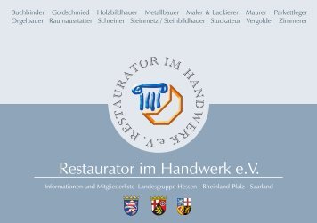 Mitgliederverzeichnis - Restaurator im Handwerk eV