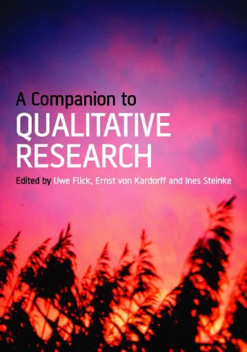 A Companion to QUALITATIVE RESEARCH