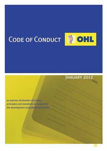 Code of Conduct - ACM2 . Avalora Content Manager - Ohl