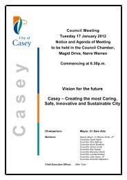 Strengthening Casey's Communities - City of Casey