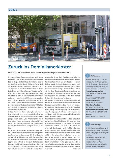 Ausgabe Nr. 140 - Oktober 2011 - Evangelische Kirche Frankfurt am ...