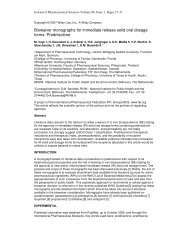 Biowaiver monographs for immediate release solid oral dosage ...