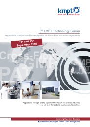 6th KMPT Technology Forum - HECHT Technologie GmbH