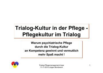 Trialog Kultur J. Bombosch - Bildungswerk Irsee