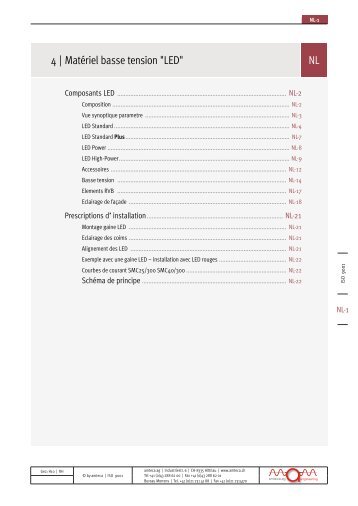 Catalogue de produits LED composants - Amteca AG