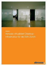 Fallstudie Clientvirtualisierung SVA - Abraxas