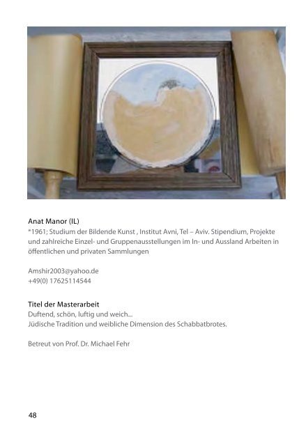 Katalog der Masterarbeiten 2009 - Institut für Kunst im Kontext ...