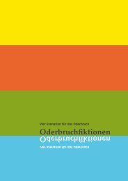 Oderbruchfiktionen. Vier Szenarien für das Oderbruch. Broschüre ...