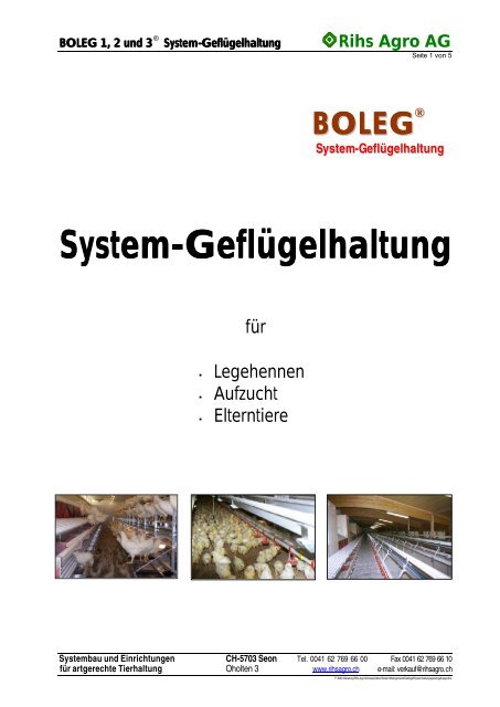 System-Geflügelhaltung Geflügelhaltung