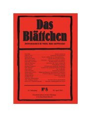 Blättchen 2011_08.qxd - Verlag für Berlin-Brandenburg