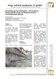 Geotechnik - Ziviltechniker Mag. Erhard Neubauer