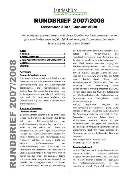 Rundbrief - 2007/8 (pdf 80 k) - Landesbüro anerkannter ...