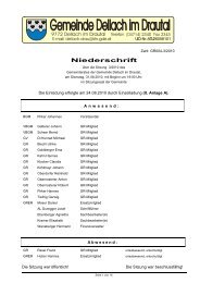 Gemeinderatssitzung 31.08.2010 (143 KB) - .PDF - Dellach im Drautal