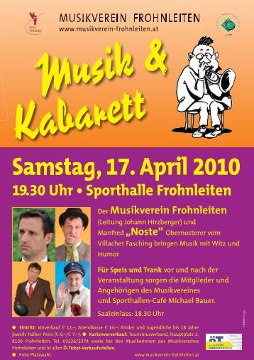 Programm Musik mit Witz und Humor.pdf - Musikverein Frohnleiten
