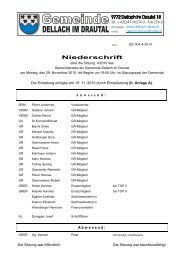 Gemeinderatssitzung 29.11.2010 (110 KB) - .PDF - Dellach im Drautal