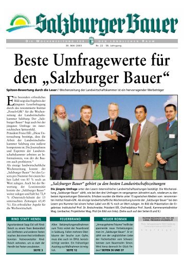 Der „Salzburger Bauer“ - Landwirtschaftskammer Salzburg
