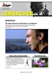 Online-PDF-Ausgabe der LEMBACHER NACHRICHTEN (10 MB