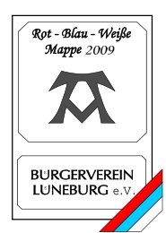 Rot-Blau-Weiße Mappe 2009 - Bürgerverein-Lüneburg