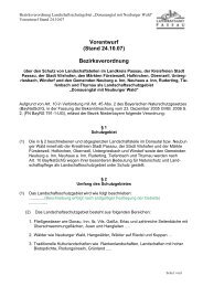 Vorentwurf (Stand 24.10.07) Bezirksverordnung - Stadt Vilshofen