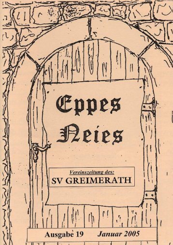 „EPPES NEIES“ Ausgabe Nr. 20 - SV Greimerath
