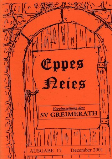 „EPPES NEIES“ Ausgabe Nr. 17 - SV Greimerath