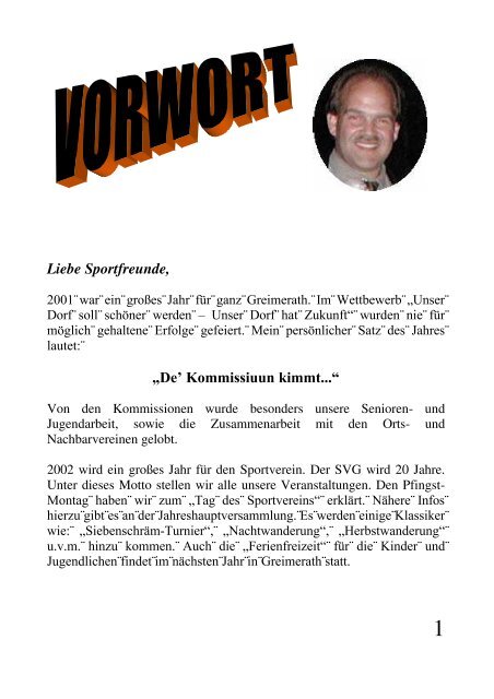 „EPPES NEIES“ Ausgabe Nr. 17 - SV Greimerath