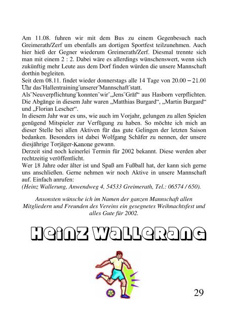 „EPPES NEIES“ Ausgabe Nr. 17 - SV Greimerath