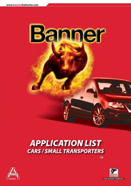 www.bannerbatteries.com UK