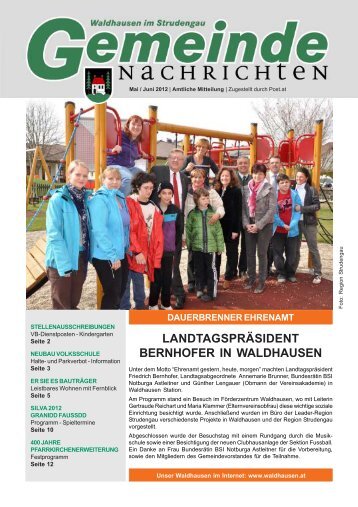 1,76 MB - Marktgemeinde Waldhausen im Strudengau