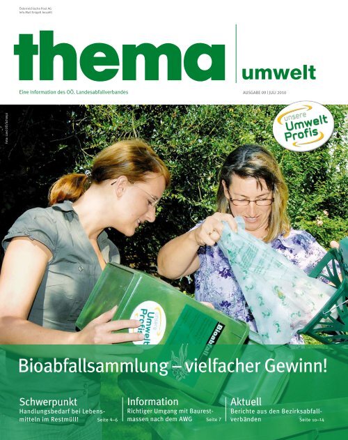 Thema Umwelt 9. Ausgabe 06-2010 - Umweltprofis