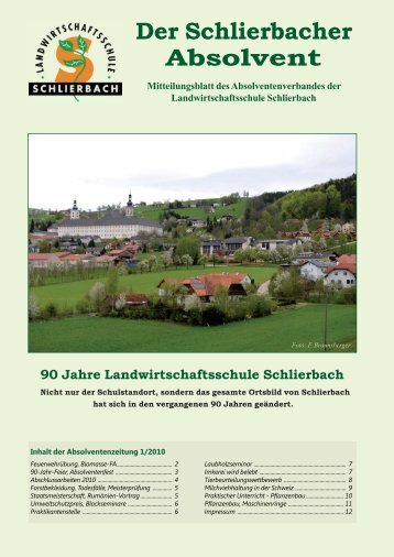 Der Schlierbacher Absolvent - Landwirtschaftliche Berufs- und ...