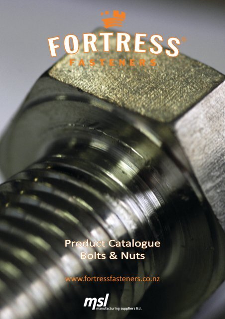 Product Catalogue Bolts & Nuts - Fortress Fasteners