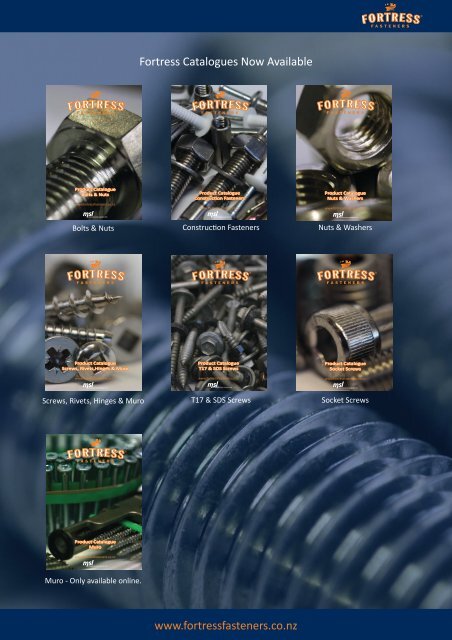 Product Catalogue Bolts & Nuts - Fortress Fasteners