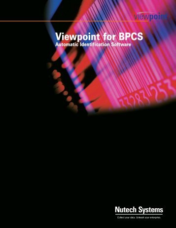 Viewpoint for BPCS - Nutech Systems