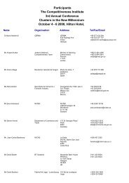 List of participants - TCI Network