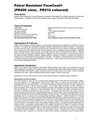 Nutech Petrol Resistanct Pavecoat Data Sheet