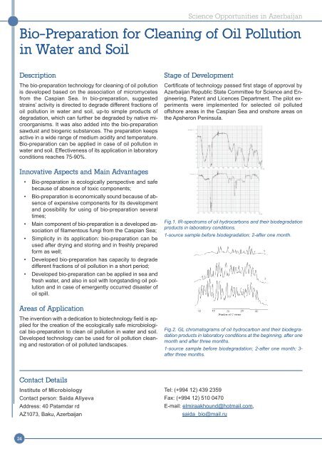 Science Opportunities in Azerbaijan - Science and Technology ...