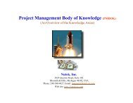 Project Management Body of Knowledge (PMBOK)