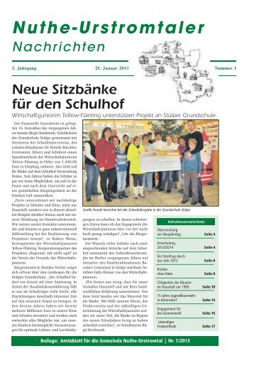 01/2013 - Gemeinde Nuthe-Urstromtal