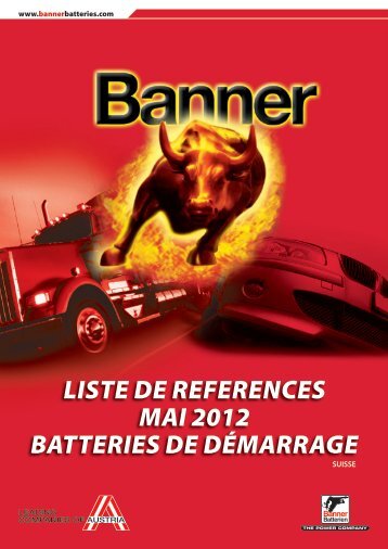 LISTE DE REFERENCES MAI 2012 BATTERIES DE D