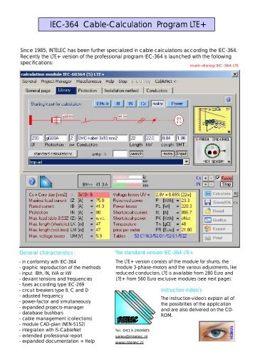 Leaflet IS-KabelNet + NEN-1010 + DemoProject - INTELEC Software