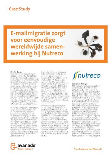 E-mailmigratie zorgt voor eenvoudige wereldwijde ... - Avanade