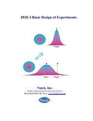 DOE-I Basic Design of Experiments - Quality Engineering Seminar ...