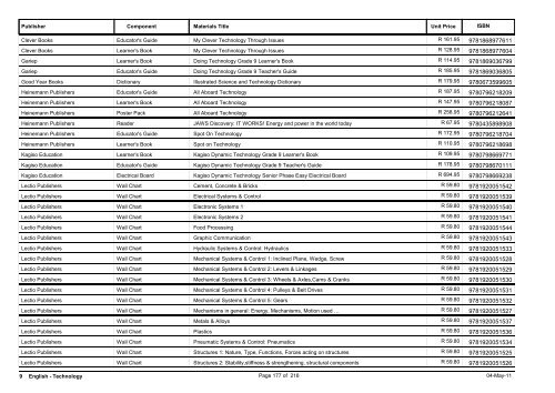 8-9 Senior Phase Catalogue Body